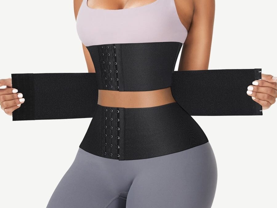 Three-Piece Adjustable Latex Waist Wrap