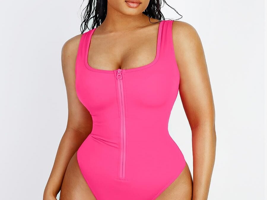 Serene Sculpt Pink One-Piece Swimsuit