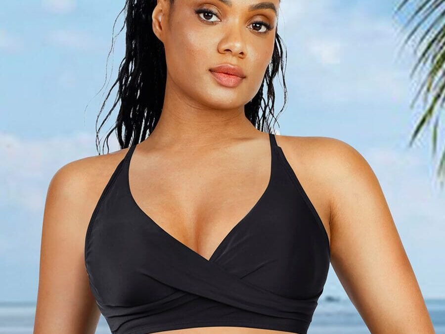 Chic Cross-Front Shaping Swimsuit