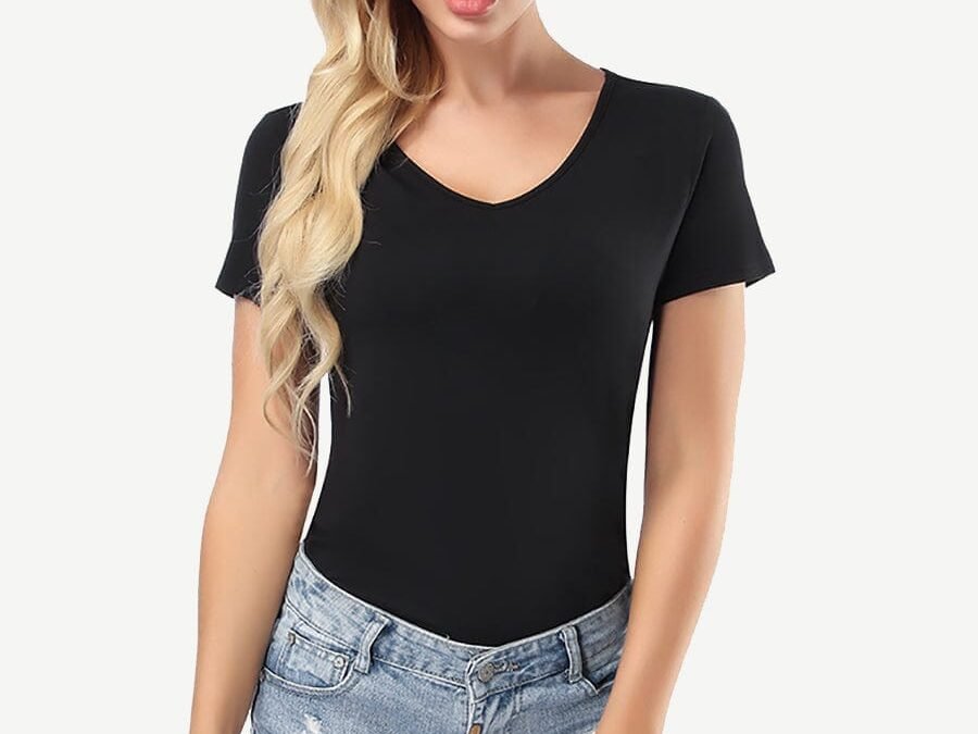 Chic V-Neck Bamboo Tee