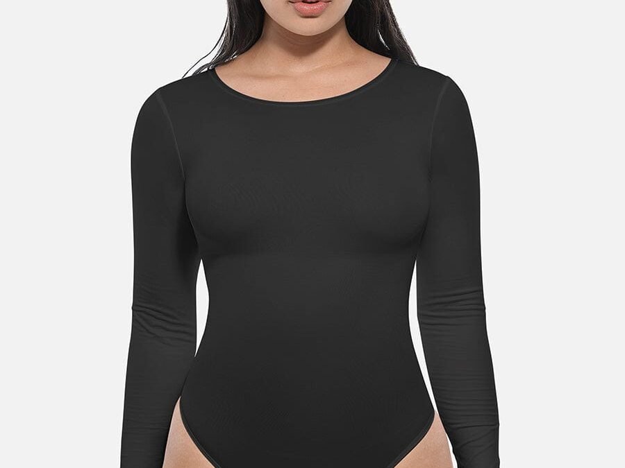 Confident Curves Long Sleeve Shaping Bodysuit