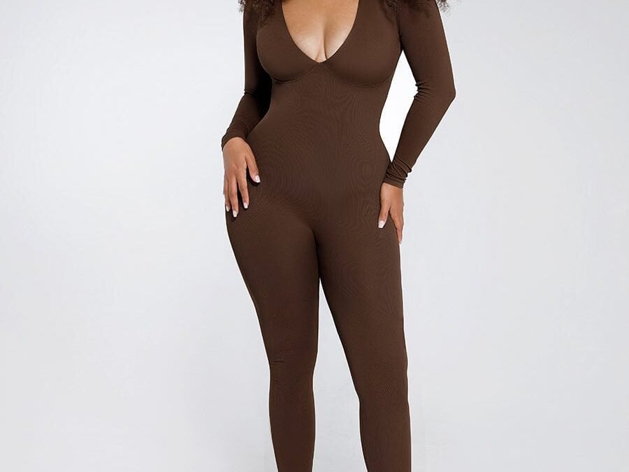 Deep V All-Day Cinching Catsuit