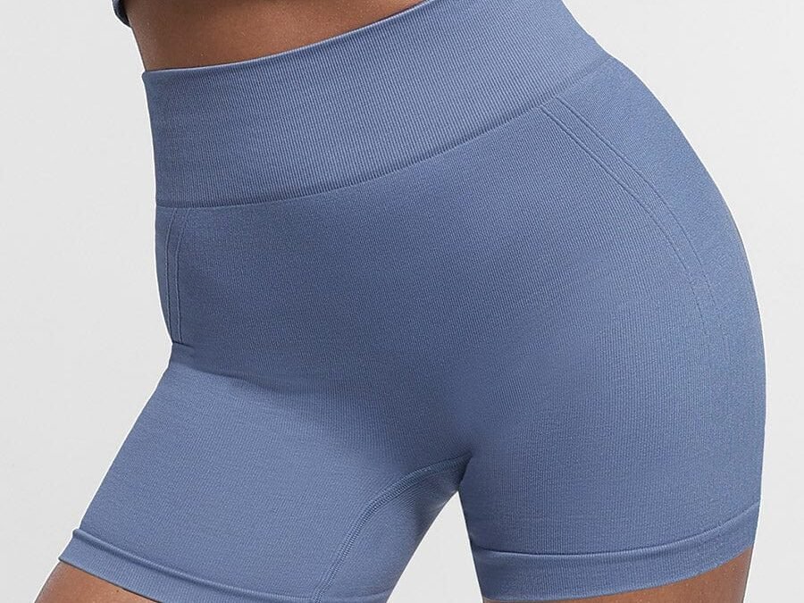 High-Waist Peach Lift Yoga Shorts
