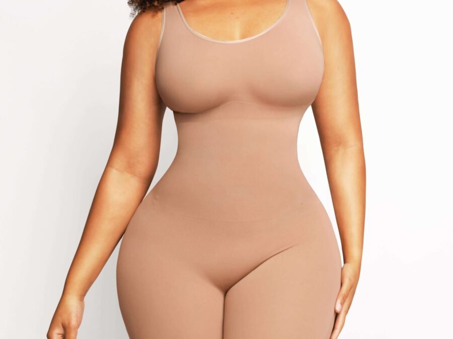 Mocha Mousse Eco Chic Jumpsuit Shaper