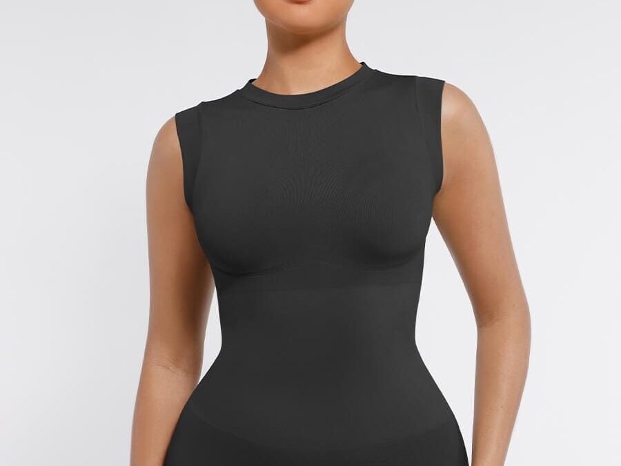 Cap Sleeve Shaping Bodysuit with Waist Sculpting