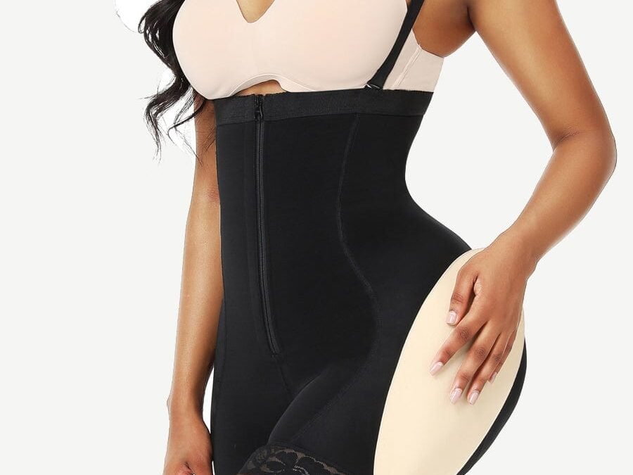 High Waist Lace Shaper with Removable Padding