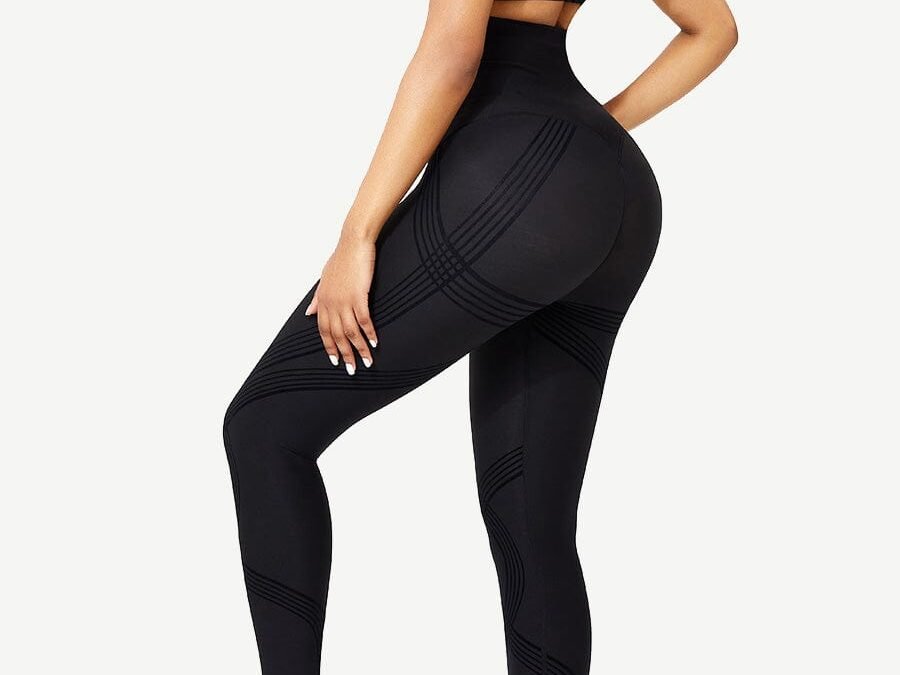 High Waist 3D Print Curve Enhancer Leggings