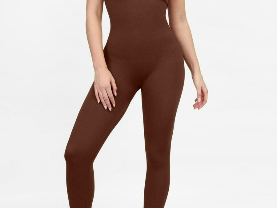 Square Neck Active Jumpsuit