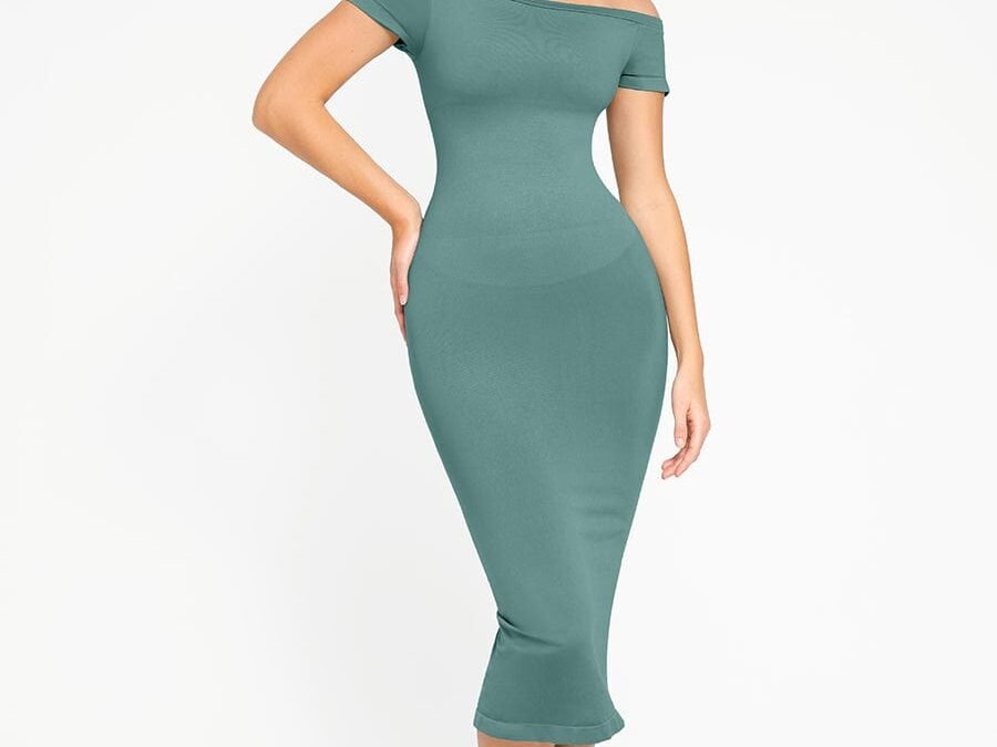 Eco-Friendly One-Shoulder Shaper Dress