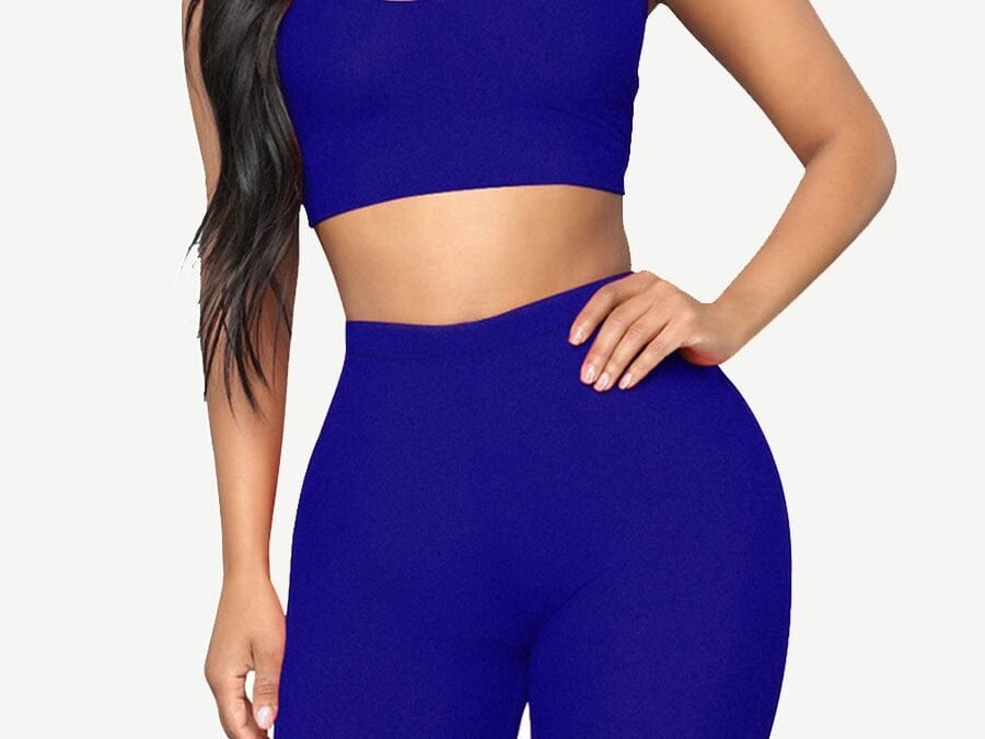 BreezeFit High Waist Cropped Sports Set