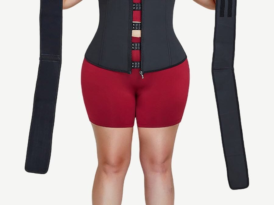 Black Double Belt Waist Sculptor