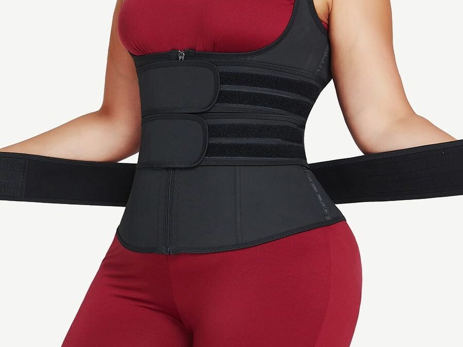 Black Latex Vest with Adjustable Straps