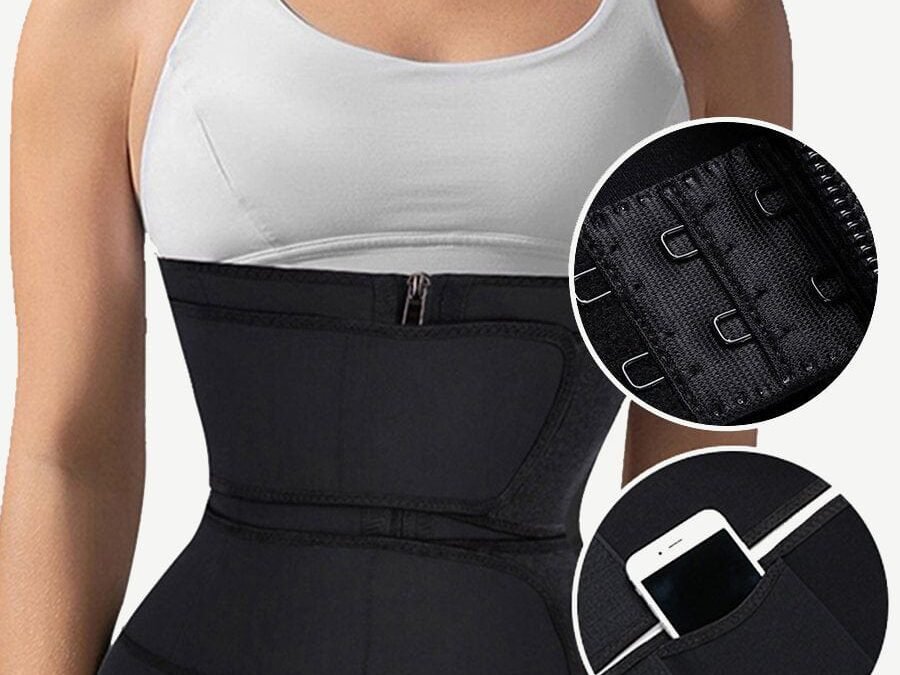 Plus Size Dual Belt Latex Waist Sculptor