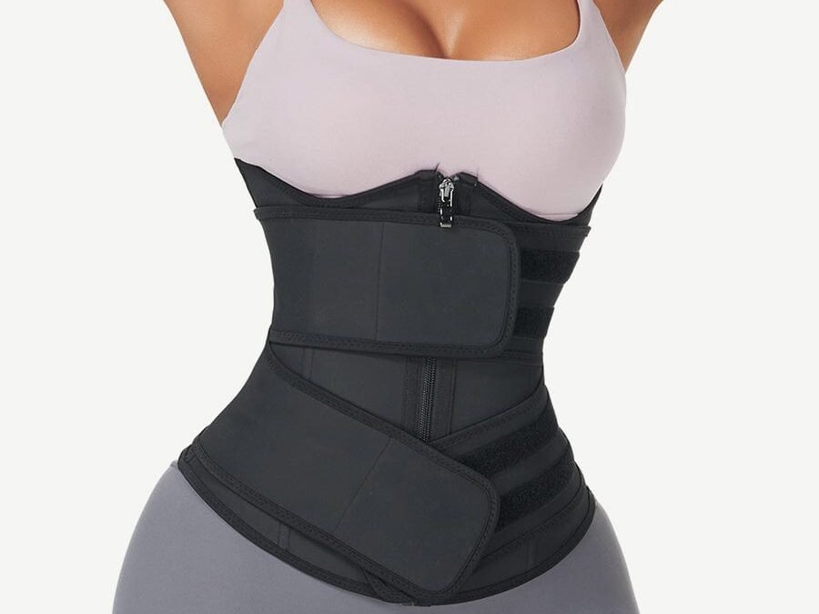 Sophisticated Black Dual-Belt Waist Trainer