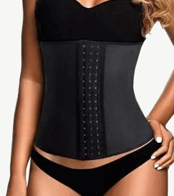 Black Latex Sculpting Waist Cincher