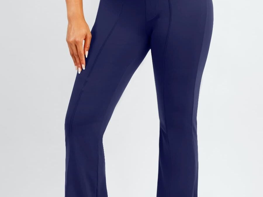 High-Waist Shaping Flare Pants
